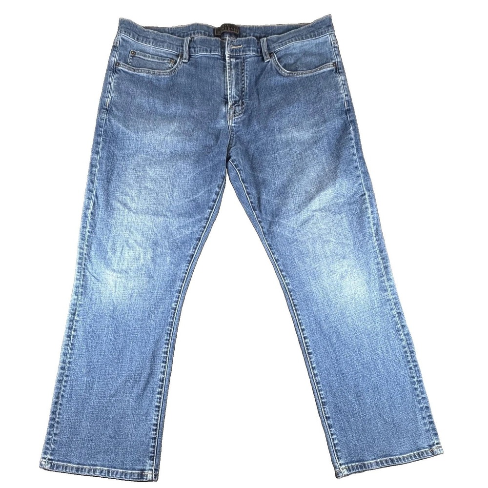Reserve Jeans Mens 38x29 Medium Wash Blue Classic Straight Denim Traditional Fit